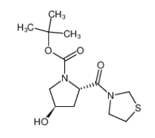 3-[(2S，4R)-1-叔丁氧羰基-4-羥基-2-吡咯 烷羰基]-1，3-噻唑烷|401564-30-5 