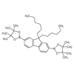 2,7-二(4,4,5,5-四甲基-1,3,2-二氧硼戊環-2-基)-9,9-十二烷芴|254755-24-3		 