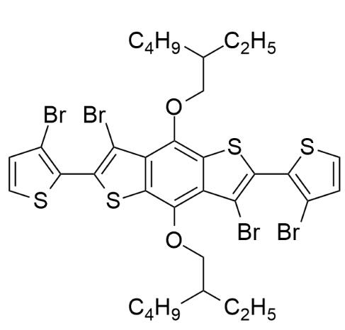 3,7-二溴-2,6-雙(3-溴噻吩-2-基)-4,8-雙((2-乙基己基)氧)苯并[1,2-b:4,5-b']二噻吩 | 2422899-34-9 