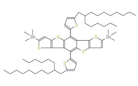 2,7-雙(三甲基錫)-5,10-雙(2-己基癸基噻吩基)苯并[1,2-B:4,5-B']二噻吩并[3,2-B]噻吩 | 2568975-66-4 