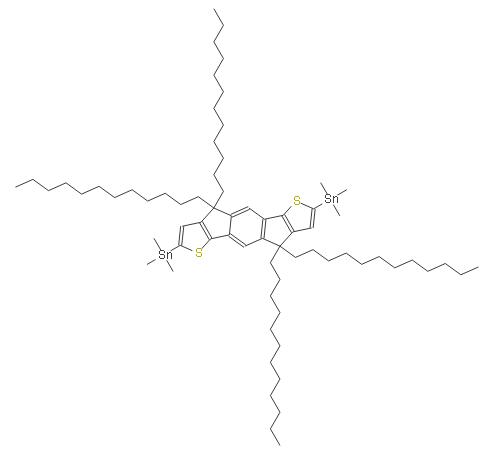 (4,4,9,9-四十二烷基-4,9-二氫-S-吲哚并[1,2-B:5,6-B']二噻吩-2,7-二基)雙(三甲基錫) | 1334054-39-5 