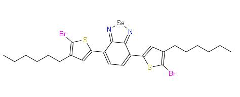 4,7-二(5-溴-4-已基噻吩-2-基)苯并[c][1,2,5]硒二唑 | 1256447-82-1 