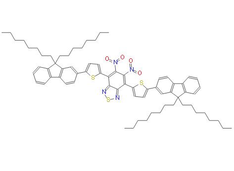 4,7-雙(5-(9,9-二辛基-9H-芴-2-基)噻吩-2-基)-5,6-二硝基苯[C][1,2,5]噻二唑 | 1070910-97-2 