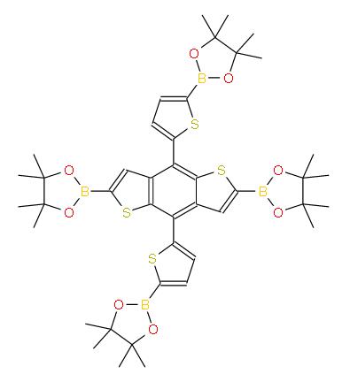 2,2'-(5,5'-(2,6-雙(4,4,5,5-四甲基-1,3,2-二氧雜硼戊烷-2-基)苯并[1,2-B:4Chemicalbook,5-B']二噻吩-4,8-二基)雙(噻吩-5,2-二基 