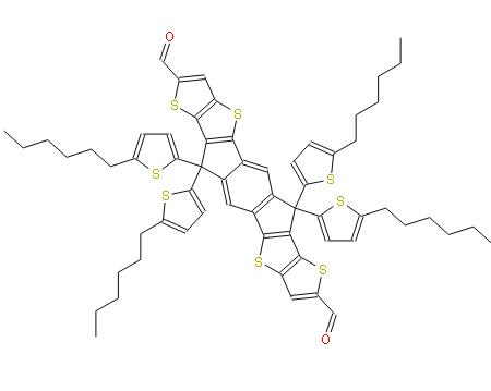 6,6,12,12-四(5-己基-2-噻吩基)-6,12-二氫二噻吩并[1,2-B:5,6-B']二噻吩-2,8-二甲醛 | 2102321-08-2 