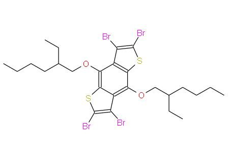 2,3,6,7-四溴-4,8-雙(2-乙基己基)氧基)苯并[1,2-b:4,5-b'-]二噻吩 | 1268279-98-6 