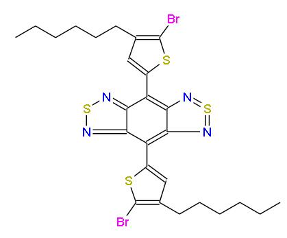 4,8-雙(5-溴-3-(2-己基)-2-噻吩基)-2Λ4Δ2-苯并[1,2-C:4,5-C']雙[1,2,5]噻二唑 | 1334032-10-8 
