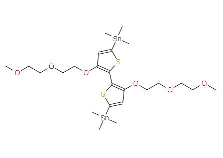 (3,3'-雙(2-(2-甲氧基乙氧基)乙氧基基)-[2,2'-雙噻吩]-5,5'-二基)雙(三甲基錫烷) | 2575564-01-9 