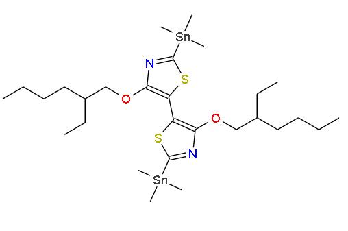 4,4'-雙((2-乙基己基)氧)-2,2'-雙(三甲基錫基)-5,5'-聯(lián)噻吩 | 2158270-12-1 
