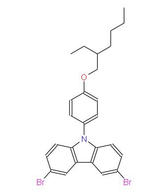 3,6-二溴-9-[4-(2-乙基已氧基)苯基]-9H-咔唑 | 946491-48-1 