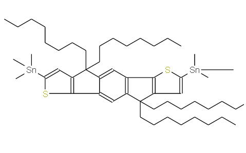(4,4,9,9-四辛基-4,9-二氫-s-吲哚并[1,2-b:5,6-b']二噻吩-2,7-二基)雙(三甲基錫) | 1357250-67-9 