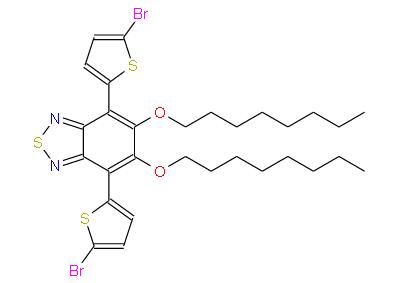 4,7 - 雙(5 - 溴噻吩-2 - 基)-5,6 - 雙(辛氧基)苯并并[C] [1,2,5]噻二唑 | 