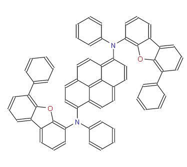 N1,N6-二苯基-N1,N6-雙(6-苯基二苯并[b,d]呋喃-4-基)芘-1,6-二胺 | 1252914-65-0 