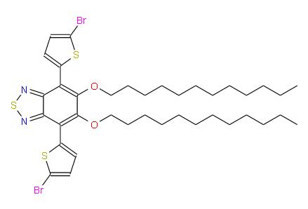  4,7-二(5-溴噻吩基)-5,6-雙十二烷氧基苯并[C][1,2,5]噻二唑 | 1334686-71-3 