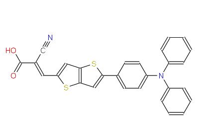 (E)-2-氰基-3-(5-(4-(二苯胺基)苯基)噻吩并[3,2-b]噻吩基)丙烯酸 | 1092363-69-3 