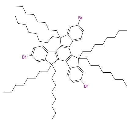 2,7,12-三溴-5,5,10,10,15,15,-六辛基-10,15-二氫-5H-二茚并[1,2-a:1',2'-c]芴 | 1379471-09-6 