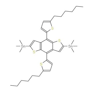 (4,8-二(5-己基噻吩-2-基)苯并[1,2-b:4,5-b']二噻吩-2,6-二基)雙三甲基錫 | 1403984-36-0 