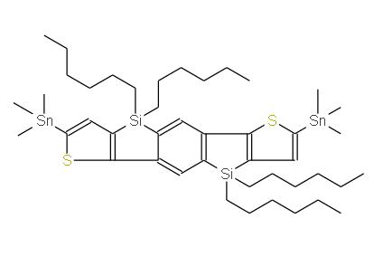 2,7-雙三甲基錫-苯并[1,2-B:4,5-B]雙(4,4'-二辛基-4H-二噻吩并噻咯)-雙三甲基錫 | 1569453-45-7 