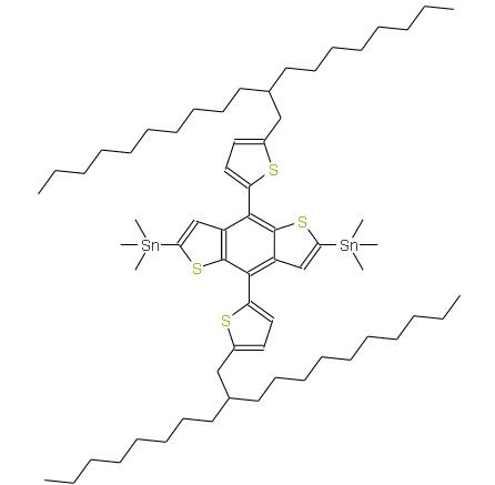(4,8-雙(2-(5-(2-辛基十二烷基))噻吩)苯并[1,2-b:4,5-b’]二噻吩-2,6-二基)雙三甲基錫 | 1709838-53-8 