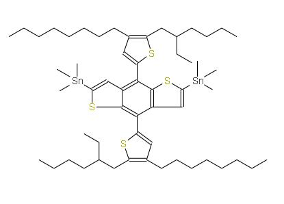 (4,8-雙(5-(2-乙基己基)-4-辛基噻吩-2-基)苯并[1,2-B:4,5-B']二噻吩-2,6-二基)雙三甲基錫 | 2268032-19-3 