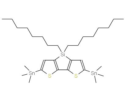 2,6-二(三甲基錫)-4,4-二辛基-二噻吩并噻咯 | 1160106-15-9 
