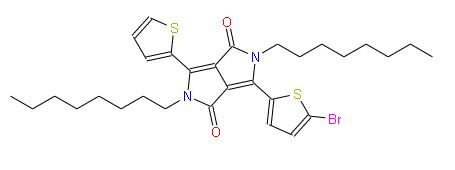 3-(5-Bromothiophen-2-yl)-2,5-dioctyl-6-(thiophen-2-yl)pyrrolo[3,4-c]pyrrole-1,4(2H,5H)-dione | 13350 