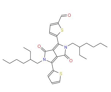 3-(5-醛噻吩-2-基)-2,5-雙(2-乙基己基)-6-(噻吩-2-基)吡咯并[3,4-C]吡咯-1,4(2H,5H)-二酮 | 1858204-06-4 
